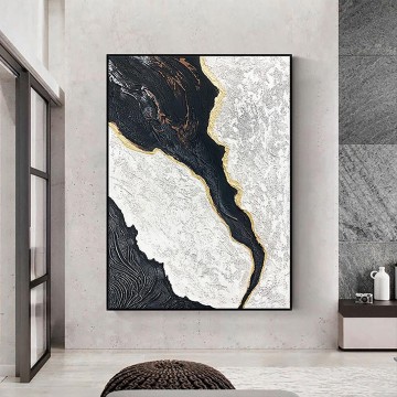 monochrome black white Painting - Black and White abstract 10 wall art minimalism